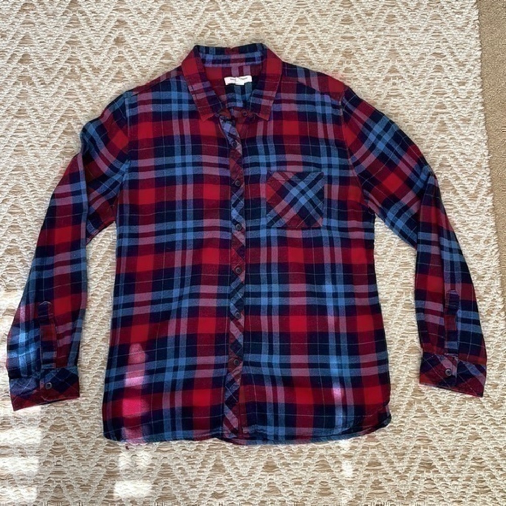 Beach lunch lounge top medium flannel
